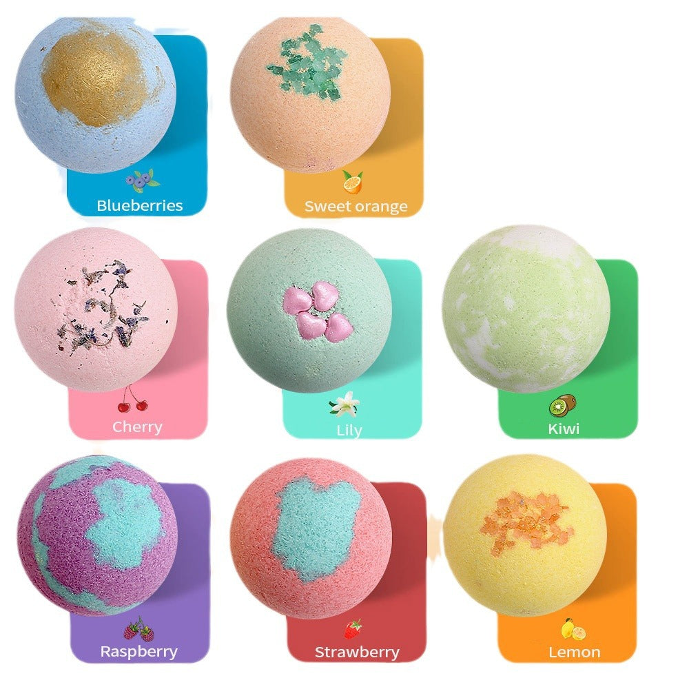 Wholesale bubble Bath Exfoliating Bath Booms Set For Gift