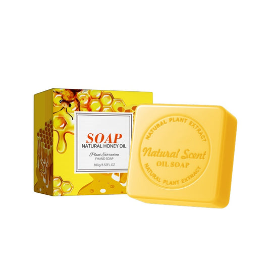 Handmade Honey Soap Bath Natural Body Care Lightening Deep Cleansing Skin Care Facial Soap for All Skin Type