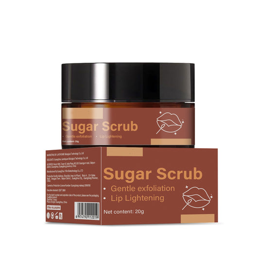 Wholesale Softening Lip Sugar Scrub Exfoliating Lightening Coffee Lip Balm Lip Scrub