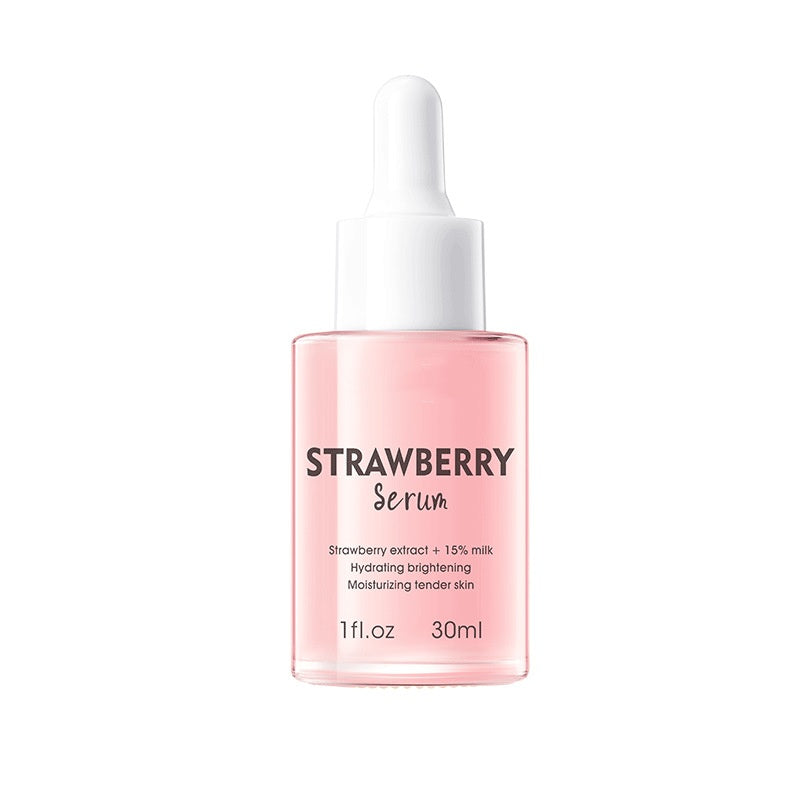 Wholesale Anti-aging Strawberry Milk Serum Moisturizing Brightening Soothing Tender Skin Facial Serum