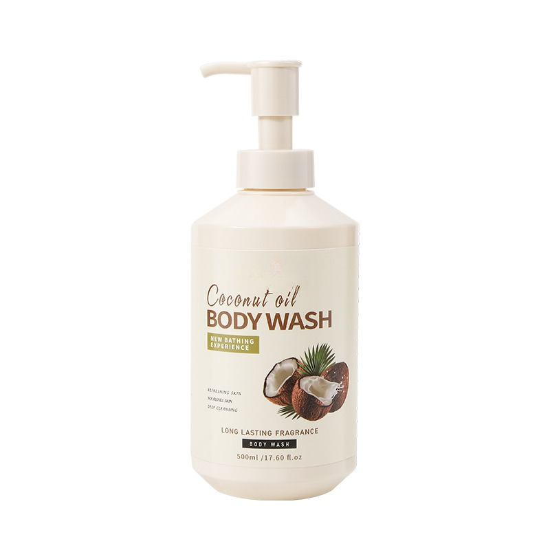 Hotel Wholesale Bath Body Wash Whitening Nourishing Coconut Oil Milk Shower Gel