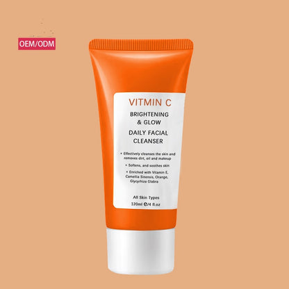 Private Label Deep Cleansing Vitamin C Facial Cleanser Anti-aging Face Wash Mild Daily Cleanser For All Skin