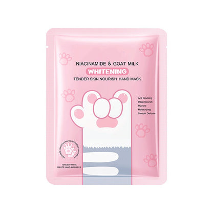 Factory Disposable Whitening Brightening Cat Claw Hand Sheet Mask