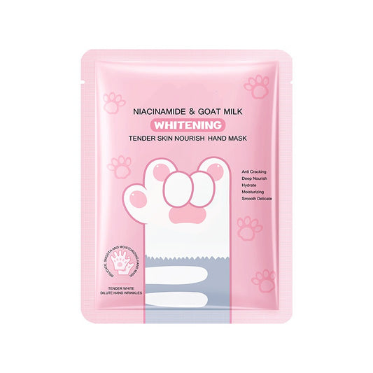 Factory Disposable Whitening Brightening Cat Claw Hand Sheet Mask