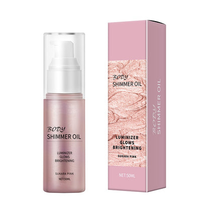 Different Color Nourishing Hydrating Enhances Contours Body Shimmer oil