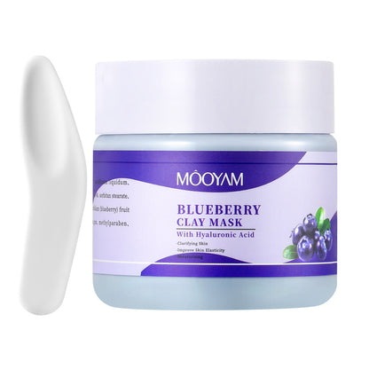 In Stock Exfoliating Brightening Blueberry Mud Mask With Hyaluronic Acid