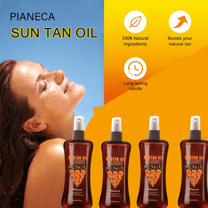 OEM Beach Use Suntan Oil Long Lasting Natural Tan Body Bronzer Self-tanning Oil
