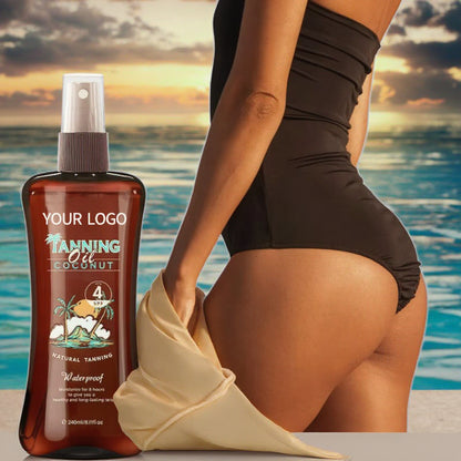 Private Label Self Tanning Spray Moisturizing Bronzing Sunless Instant Tanner Spray for Men and Women