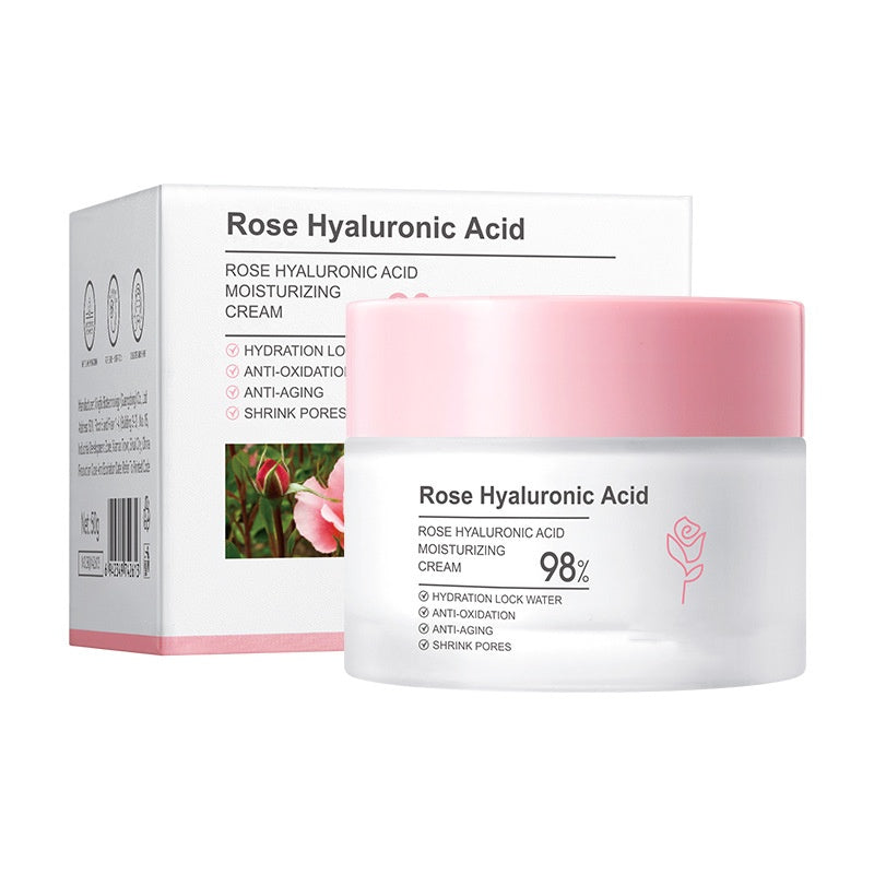 OEM Moisturizing and Firming Rose Hyaluronic Acid Cream, Face Moisturizer for dry skin