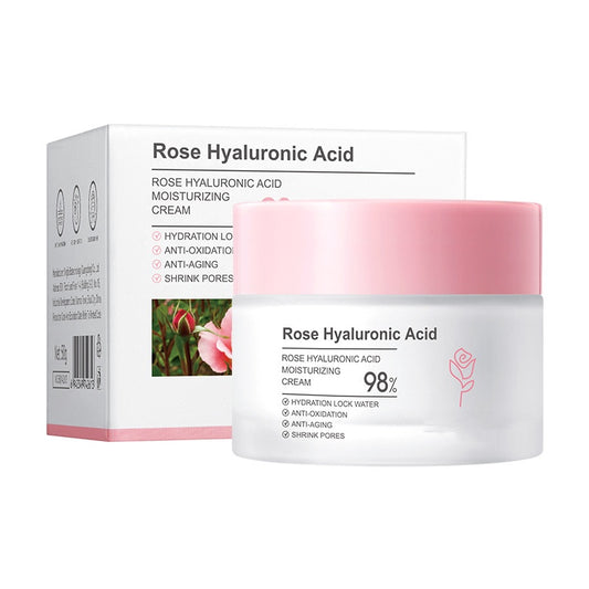 OEM Moisturizing and Firming Rose Hyaluronic Acid Cream, Face Moisturizer for dry skin