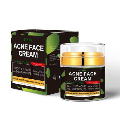 Acne Cream Face Moisturizer For Oily Sensitive Skin