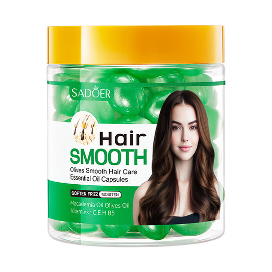 OEM Olive Smooth Hair Care Essential Oil Capsule, Hair Serum with Vitamins
