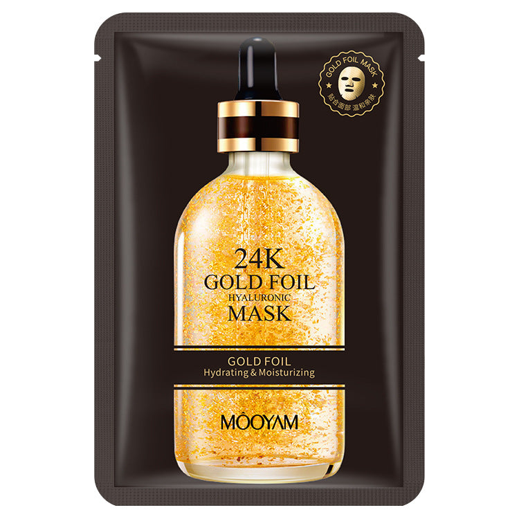 24K Gold Foil Collagen Hydrating Deep Moisturizing Facial Mask