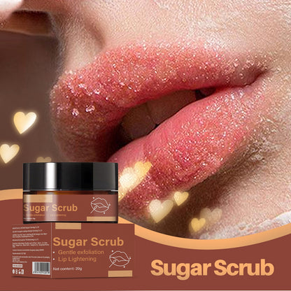 Wholesale Softening Lip Sugar Scrub Exfoliating Lightening Coffee Lip Balm Lip Scrub