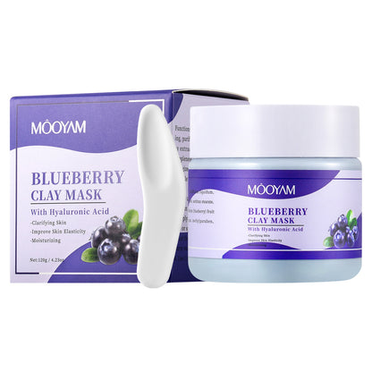 In Stock Exfoliating Brightening Blueberry Mud Mask With Hyaluronic Acid