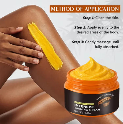 OEM Outdoor Use Bronze Intensive Tanning Cream for Face & Body, Best Gradual Tanner for Men and Women