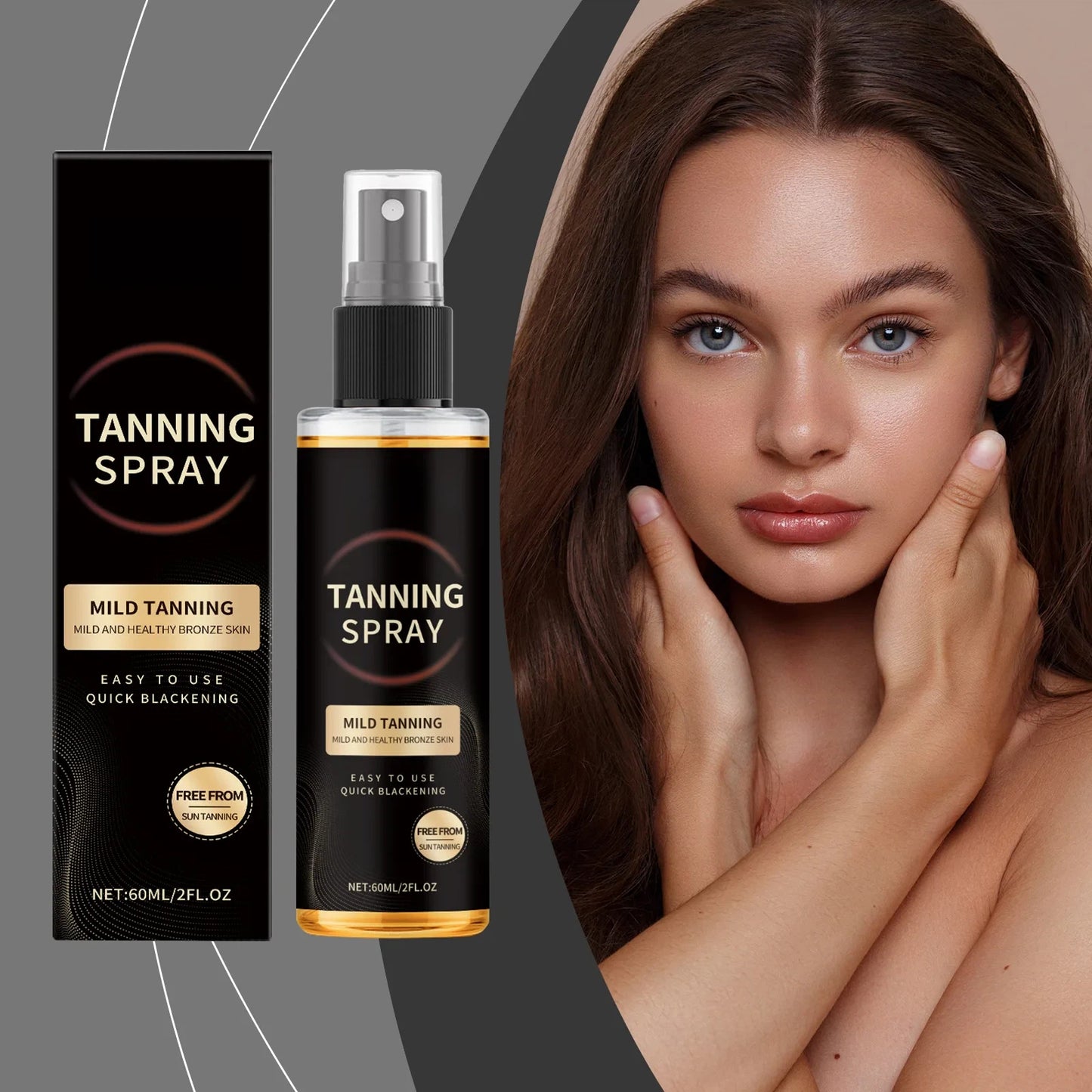 Custom Organic Self Tan Bronzing Tanning Hydrating Water Spray Moisturizing Body Care Tanning Mist