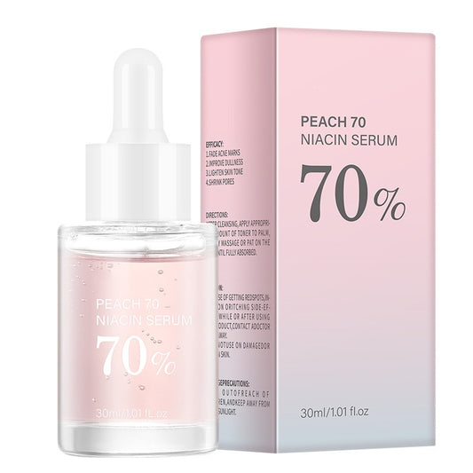 OEM Enhance Skin Texture Minimize Pores Serum Brightening Niacinamide Anti-aging Hydrating Peach Face Serum