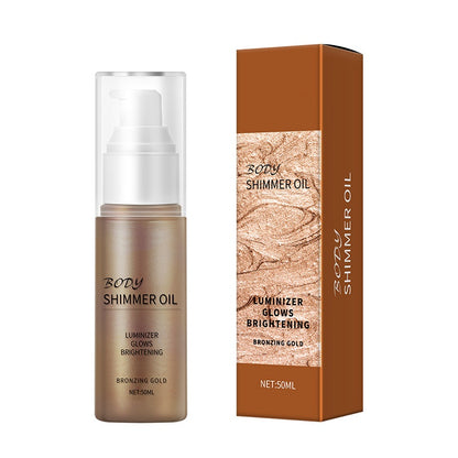 Different Color Nourishing Hydrating Enhances Contours Body Shimmer oil