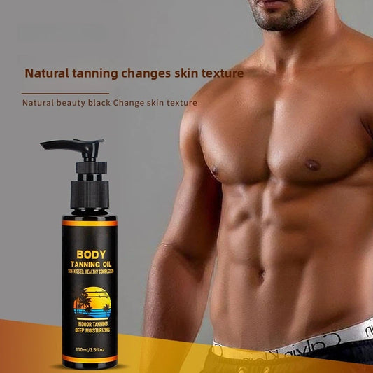 OEM 100ml Sunless Wheat Bronze Tanning Oil Sunbathing Tanning Essence Oil