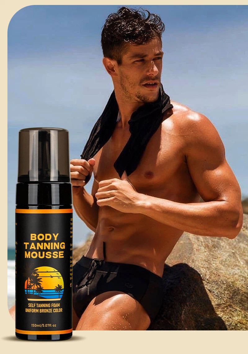 Factory Supply Self Tanning Mousse Bronzing Deep Dark Tan Foam Mousse