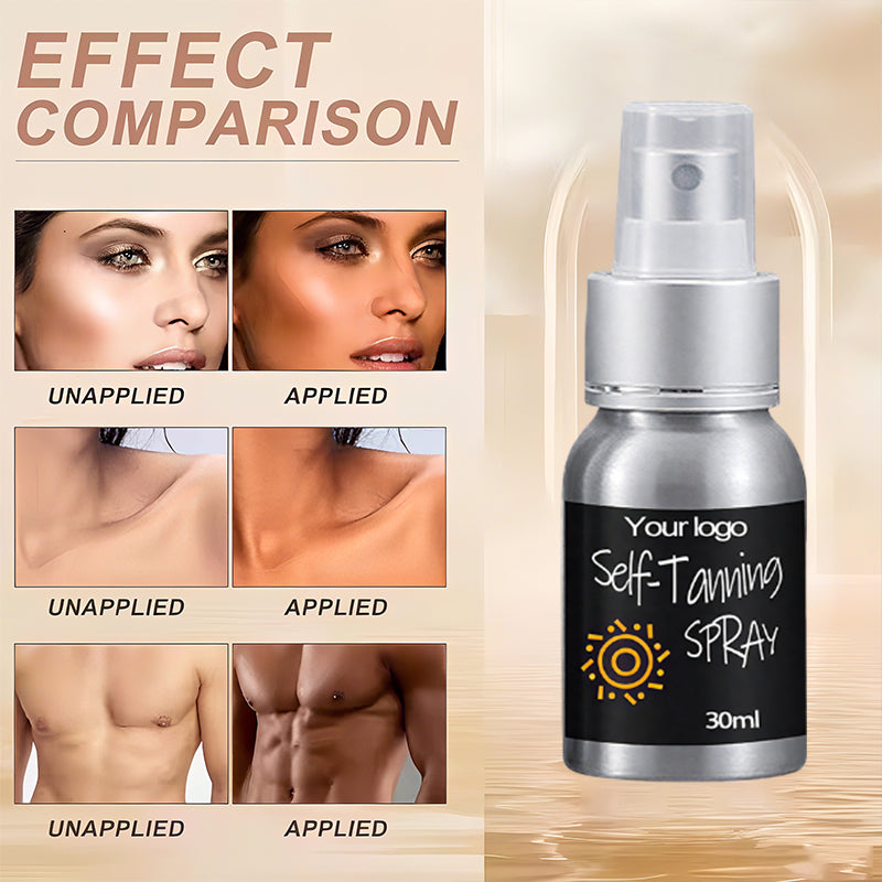 Wholesale Tan Products Waterproof Long Lasting Natural Wheat Color Self Tanning Spray for Beach