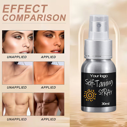 Wholesale Tan Products Waterproof Long Lasting Natural Wheat Color Self Tanning Spray for Beach