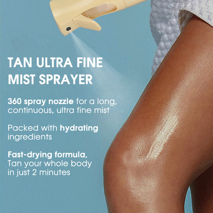 Wholesale Paraben-free Hydrating Fast Drying Tan Ultra Fine Mist Sprayer
