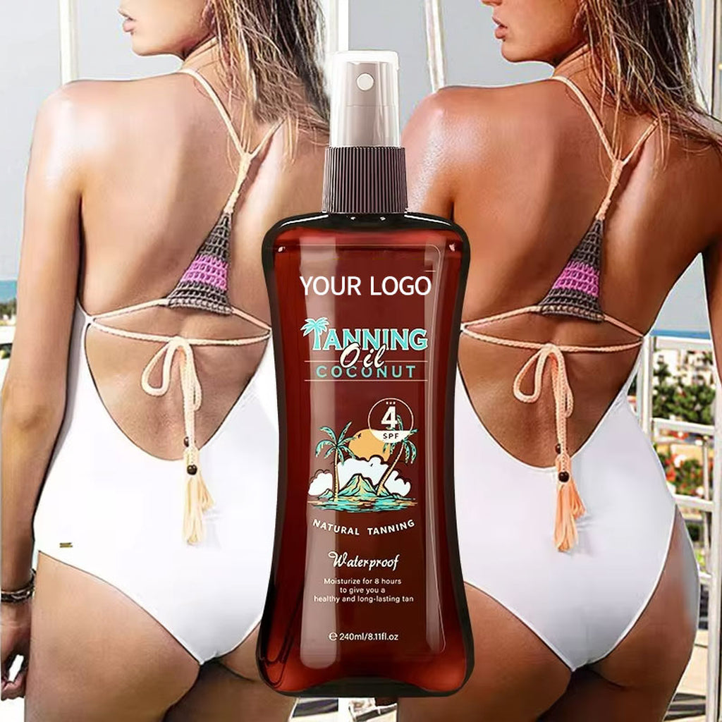 Private Label Self Tanning Spray Moisturizing Bronzing Sunless Instant Tanner Spray for Men and Women