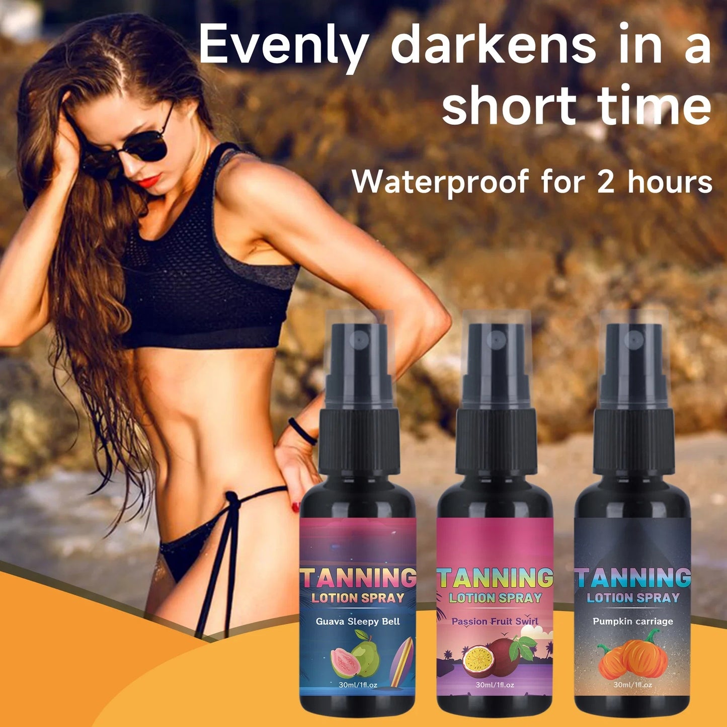 OEM Organic Sunless Bronze Tanning Spray 6 Flavors Pack