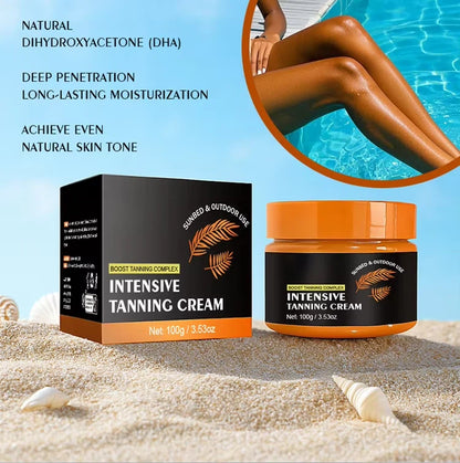 OEM Outdoor Use Bronze Intensive Tanning Cream for Face & Body, Best Gradual Tanner for Men and Women