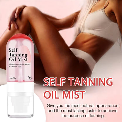 OEM Quick Tan Bronzing Spray Even Skin Tone Sunless Self Tanning Oil Mist