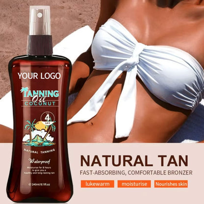 Private Label Self Tanning Spray Moisturizing Bronzing Sunless Instant Tanner Spray for Men and Women