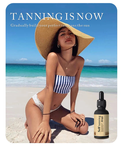 OEM Natural Long Lasting Sunless Self Tanning Drop for All Skin