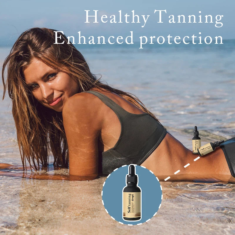OEM Natural Long Lasting Sunless Self Tanning Drop for All Skin