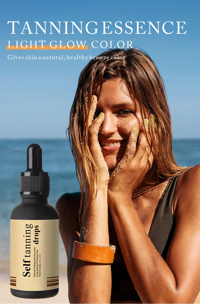 OEM Natural Long Lasting Sunless Self Tanning Drop for All Skin