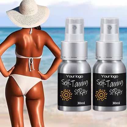 Wholesale Tan Products Waterproof Long Lasting Natural Wheat Color Self Tanning Spray for Beach